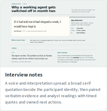 Actual interview-notes phone gallery card