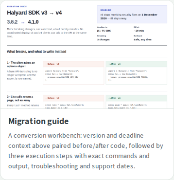 Live migration-guide phone gallery card